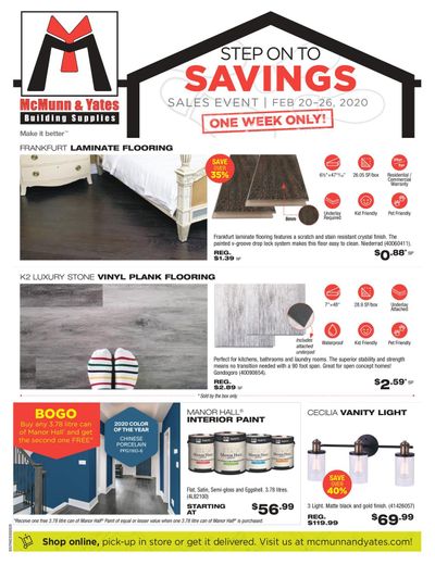 McMunn & Yates Building Supplies Flyer February 20 to 26