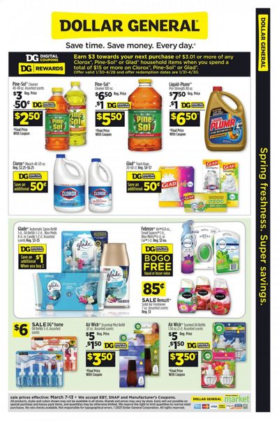 Dollar General Weekly Ad Flyer March 7 to March 13