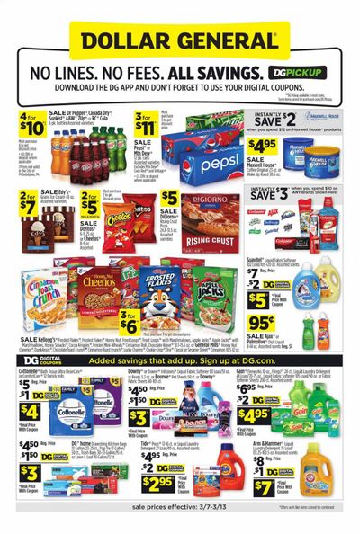 Dollar General Weekly Ad Flyer March 7 to March 13