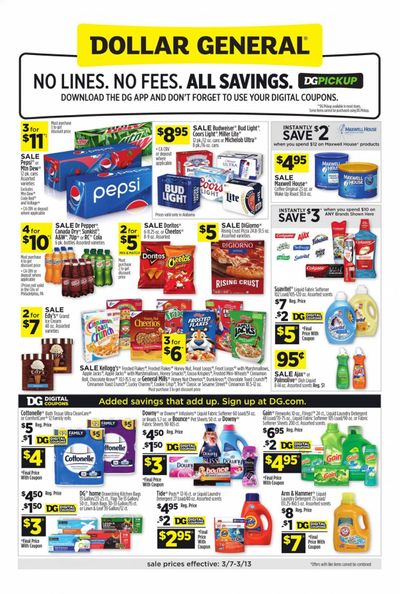 Dollar General (AL) Weekly Ad Flyer March 7 to March 13