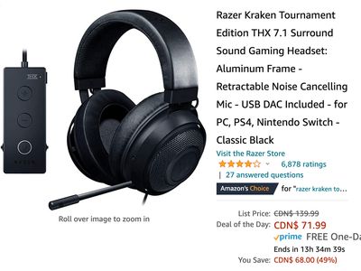 Amazon Canada Deals: Save 51% on Select Razer Gaming Essentials