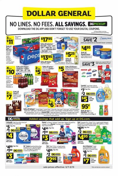 Dollar General (CA, NV) Weekly Ad Flyer March 7 to March 13