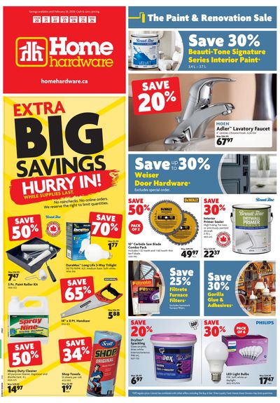 Home Hardware (ON) Flyer February 20 to 26