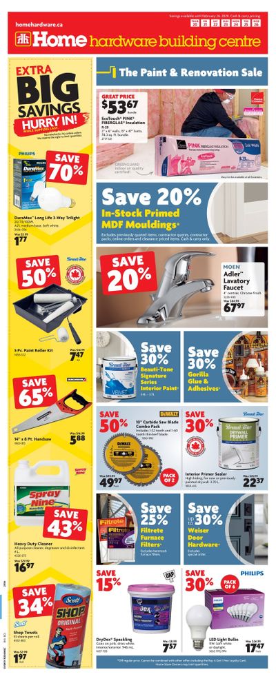 Home Hardware Building Centre (BC) Flyer February 20 to 26