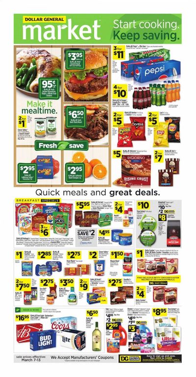 Dollar General (AL) Weekly Ad Flyer March 7 to March 13