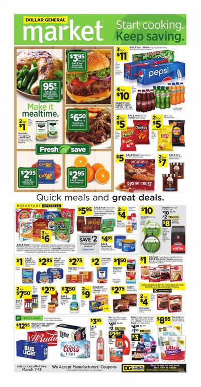 Dollar General (NC) Weekly Ad Flyer March 7 to March 13