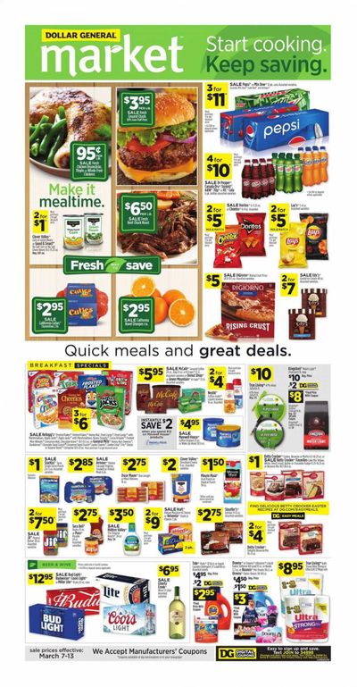 Dollar General (SC) Weekly Ad Flyer March 7 to March 13