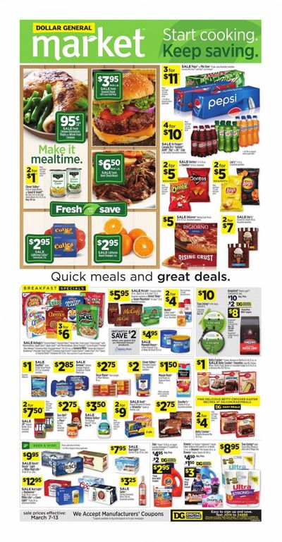 Dollar General (FL) Weekly Ad Flyer March 7 to March 13