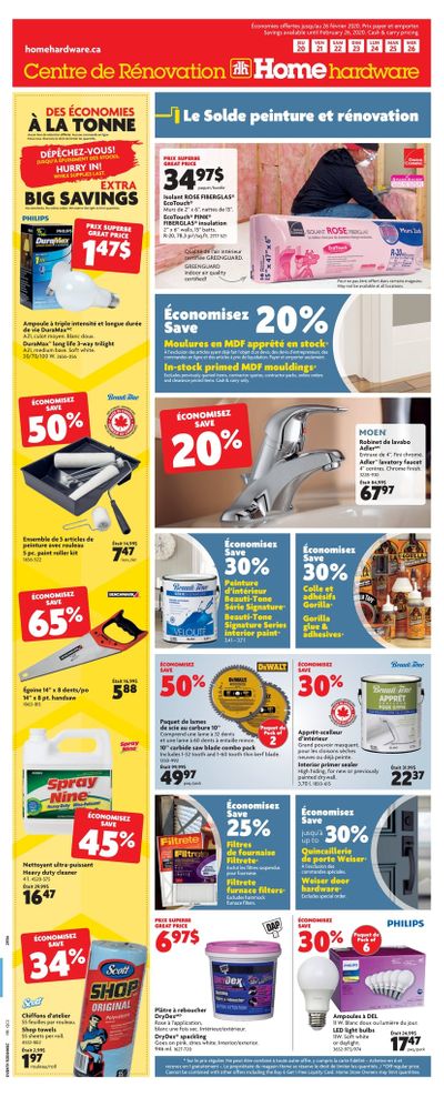 Home Hardware Building Centre (QC) Flyer February 20 to 26