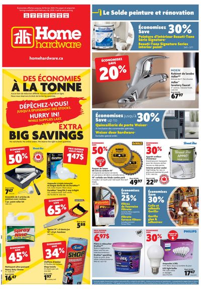 Home Hardware (QC) Flyer February 20 to 26