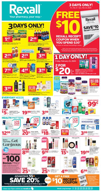 Rexall (West) Flyer February 21 to 27