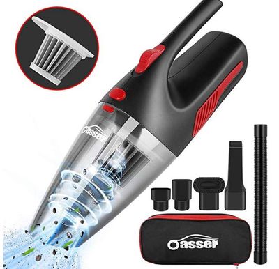Handheld Vacuum Oasser Cordless Hand Vacuum Portable Wet Dry Vacuum Cleaner for Car Home Pet Hairs with Stainless Steel Filter 2200mAh Lithium Battery 100W 4500PA V1 For $38.39 At Amazon Canada