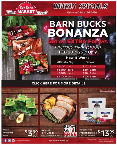 Red Barn Market Flyer February 20 to 26