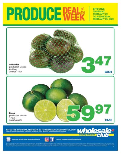 Wholesale Club (Atlantic) Produce Deal of the Week Flyer February 20 to 26