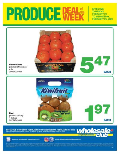 Wholesale Club (ON) Produce Deal of the Week Flyer February 20 to 26