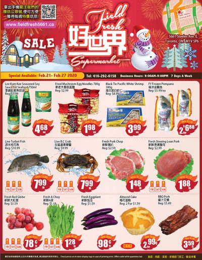 Field Fresh Supermarket Flyer February 21 to 27