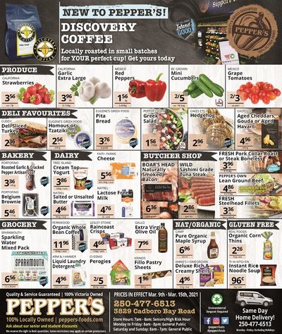 Pepper's Foods Flyer March 9 to 15