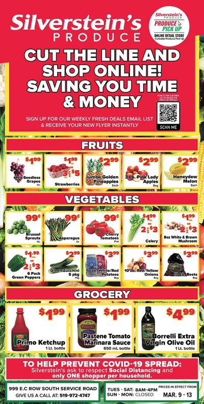 Silverstein's Produce Flyer March 9 to 13