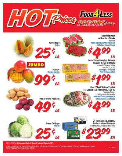 Food 4 Less (CA) Weekly Ad Flyer March 10 to March 16