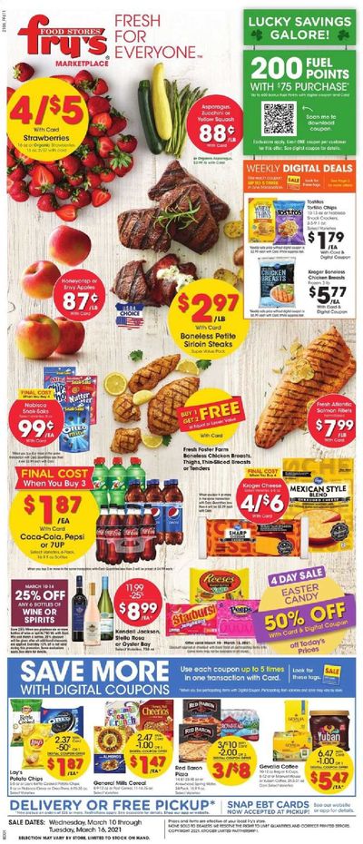 Fry’s (AZ) Weekly Ad Flyer March 10 to March 16