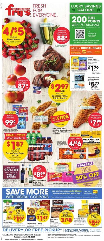 Fry’s (AZ) Weekly Ad Flyer March 10 to March 16 Fry’s (AZ) Weekly Ad Flyer March 10 to March 16