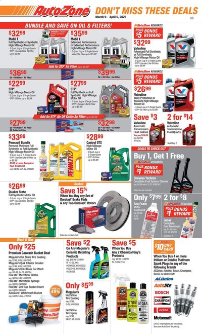 Autozone Weekly Ad Flyer March 9 to April 5