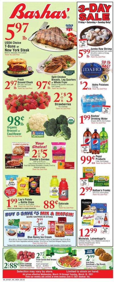 Bashas' Weekly Ad Flyer March 10 to March 16