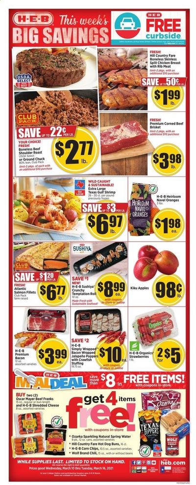 H-E-B (TX) Weekly Ad Flyer March 10 to March 16