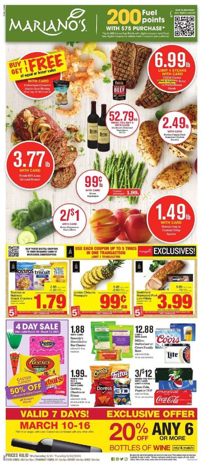 Mariano’s Weekly Ad Flyer March 10 to March 16