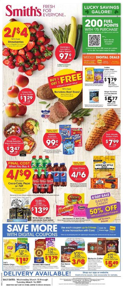 Smith's (AZ, ID, MT, NM, NV, UT, WY) Weekly Ad Flyer March 10 to March 16