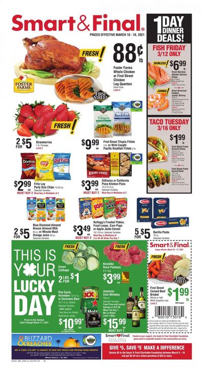 Smart & Final (AZ, CA, NV) Weekly Ad Flyer March 10 to March 16