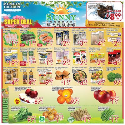Sunny Foodmart (Markham) Flyer February 21 to 27
