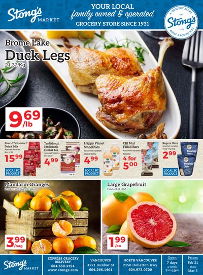 Stong's Market Flyer February 21 to March 5