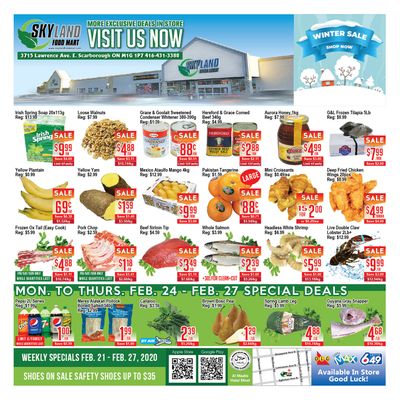 Skyland Food Mart Flyer February 21 to 27