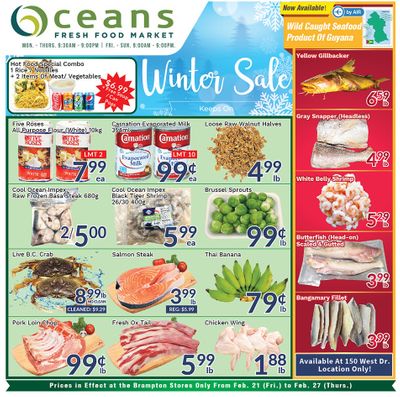 Oceans Fresh Food Market (Brampton) Flyer February 21 to 27