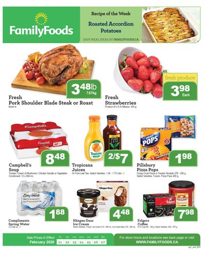 Family Foods Flyer February 21 to 27