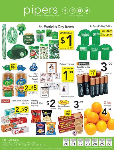 Pipers Superstore Flyer February 20 to 26