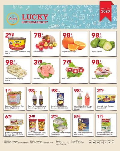 Lucky Supermarket (Winnipeg) Flyer February 21 to 27