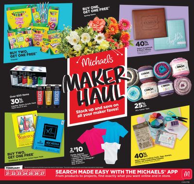 Michael's Flyer February 21 to 27