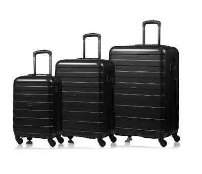 Champs Luggage Ice Collection 3-Piece Hard Side 4-Wheeled Expandable Luggage Set, Black (S1022-BLK) For $149.99 At Staples Canada 