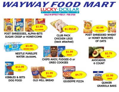 WayWay Food Mart Flyer February 21 to 27