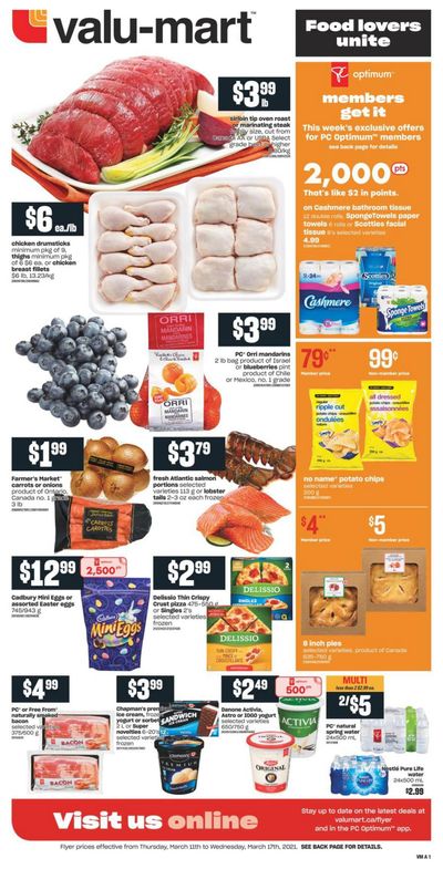 Valu-mart Flyer March 11 to 17