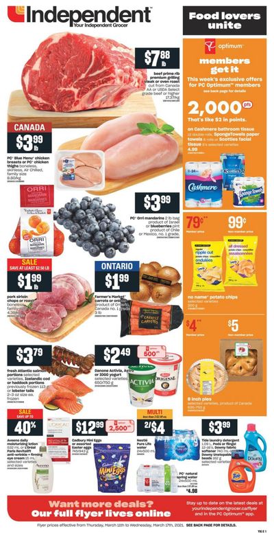 Independent Grocer (ON) Flyer March 11 to 17