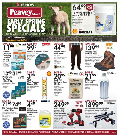 Peavey Mart (ON) Flyer March 12 to 18