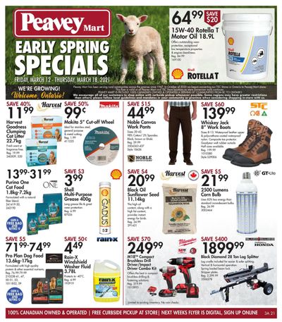 Peavey Mart (AB) Flyer March 12 to 18