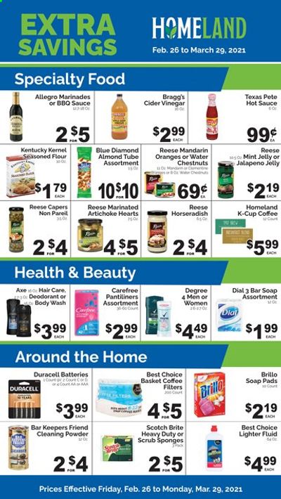 Homeland (OK, TX) Weekly Ad Flyer February 26 to March 29