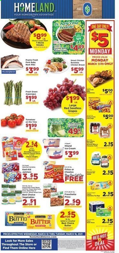 Homeland (OK, TX) Weekly Ad Flyer March 10 to March 16