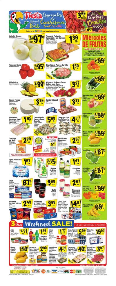 Fiesta Mart (TX) Weekly Ad Flyer March 10 to March 16