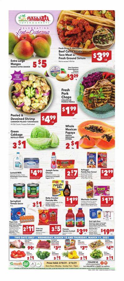 Vallarta (CA) Weekly Ad Flyer March 10 to March 16