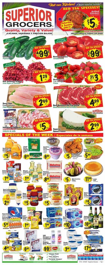 Superior Grocers Weekly Ad Flyer March 10 to March 16